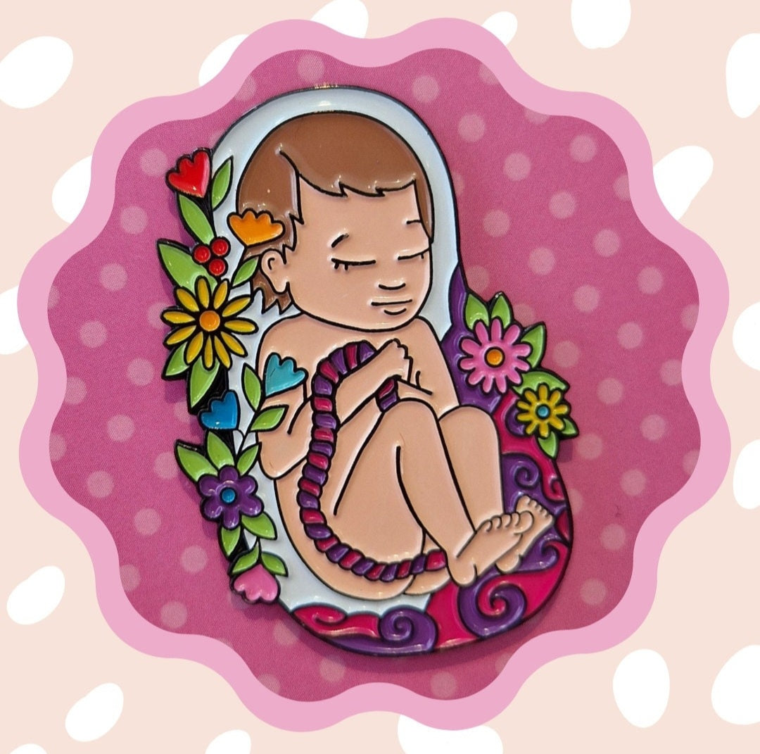 Rainbow Bloom Baby Pin