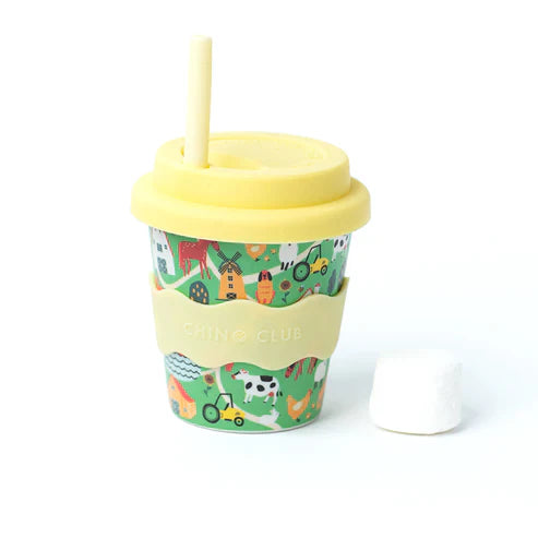 Farm Chino Club - Babycino cup with straw