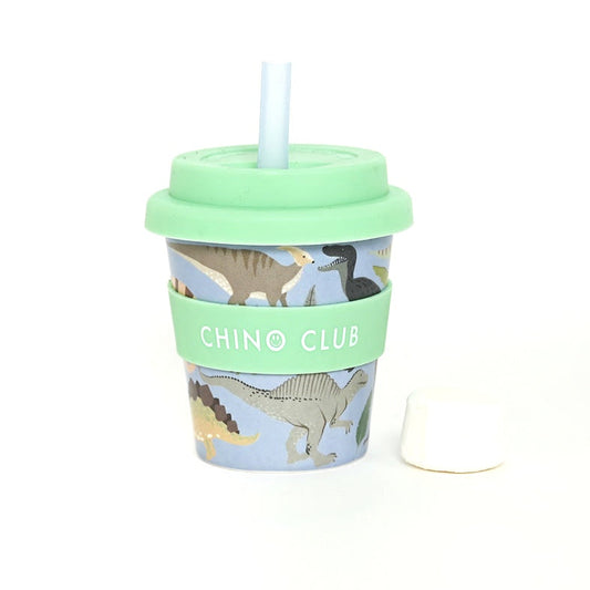 Dinosaur Chino Club - Babycino cup with straw