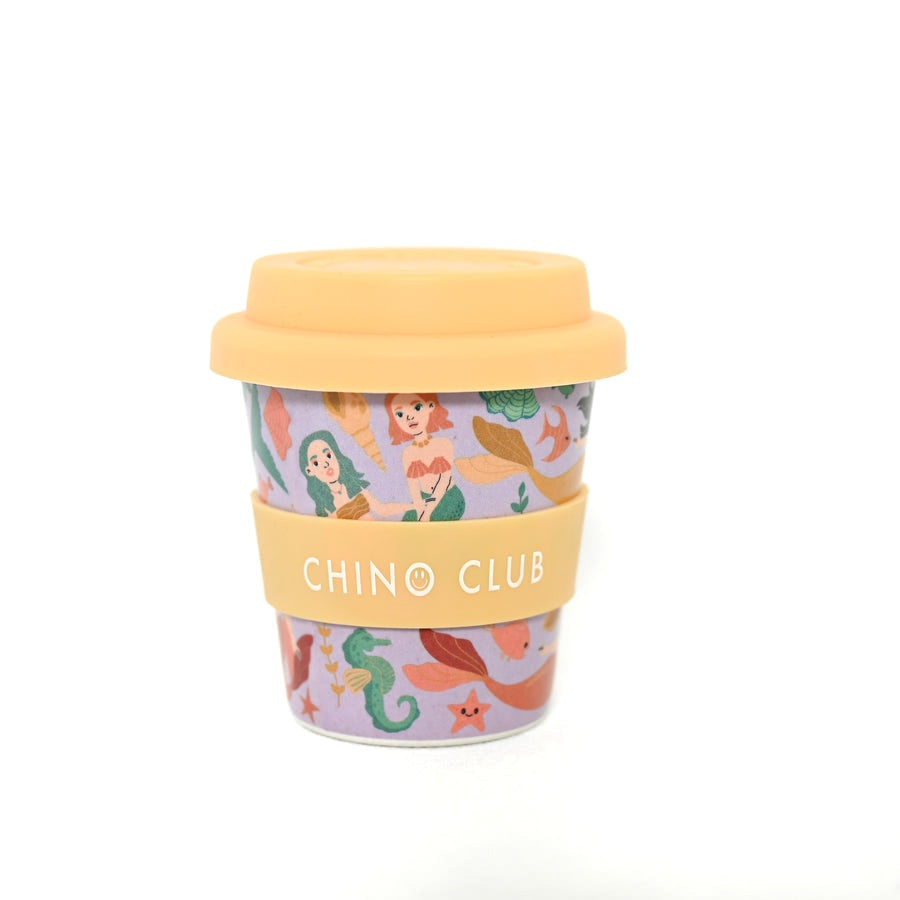 Mermaid Chino Club - Babycino cup with straw