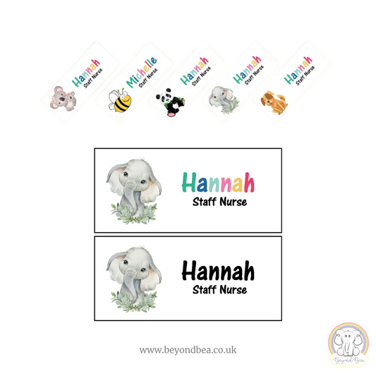 Animal Name Badge - with or without pronouns
