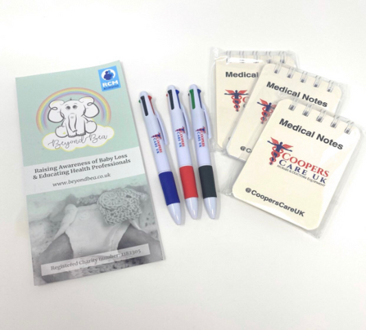Nurse Medical Carer Pack Notepad with Multicolour Pens Supporting Beyond Bea Charity