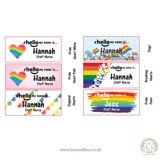 Hello My Name is Badge Pride Collection - with or without pronouns
