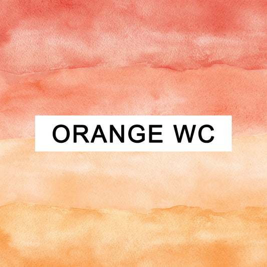 Orange Water Colour - Birth Counter