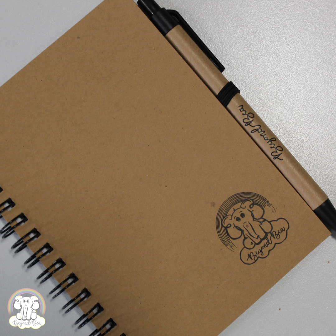 A6 recyclable notebook with pen
