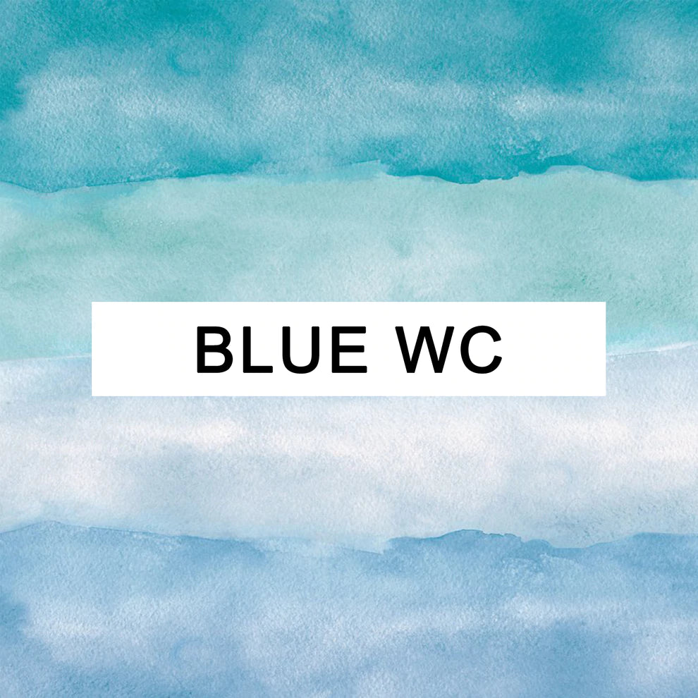 Blue Water Colour - Birth Counter (UV Printed)