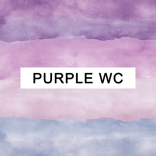 Purple Water Colour - Birth Counter