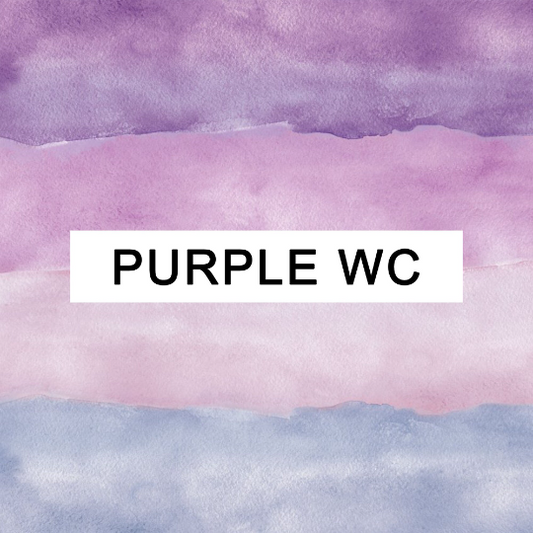Purple Water Colour - Birth Counter